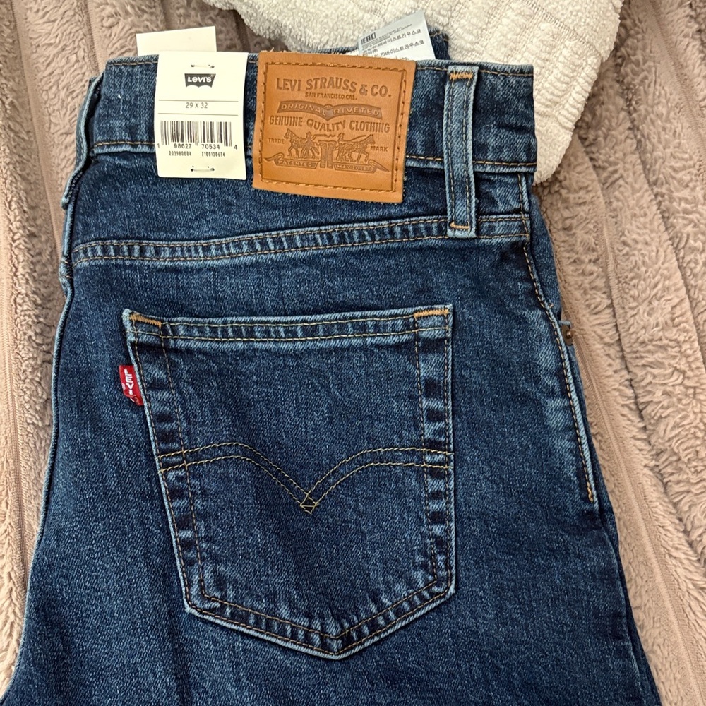 Levi's Womens Dark Blue Wide Leg Jeans